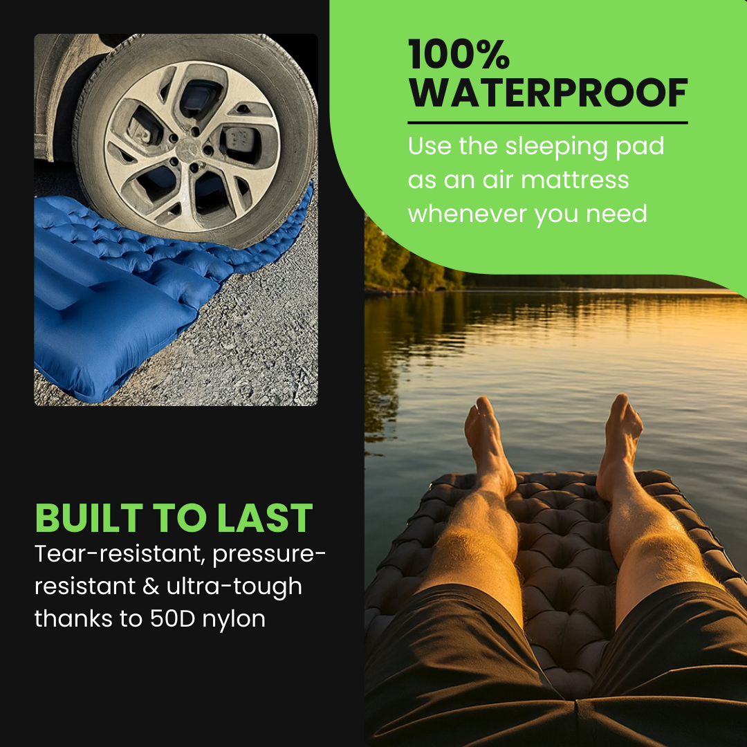 Ultra-Light & Compact Sleeping Pad – Perfect For On The Go
