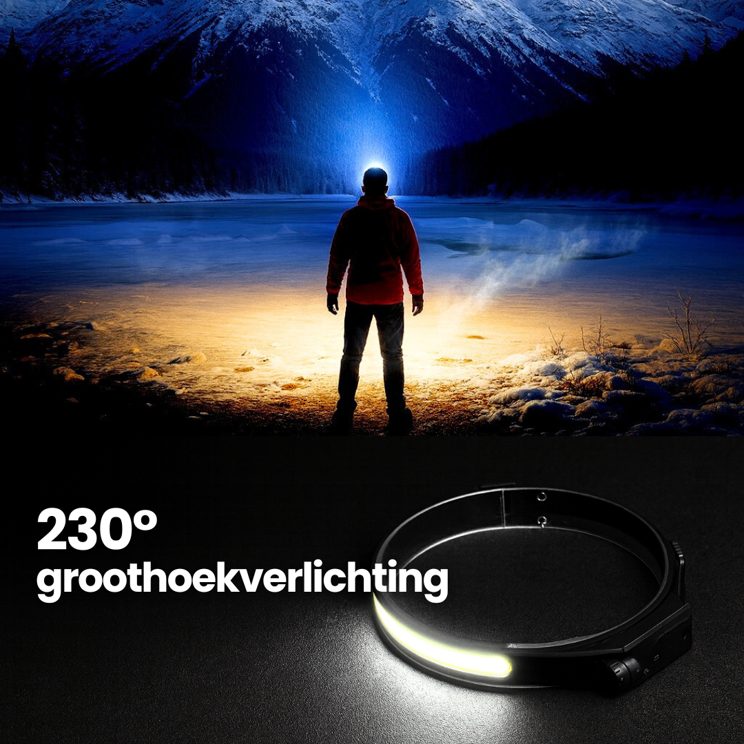 HIKE 230° LED Hoofdlamp – Voor je volgende avontuur